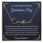 Signature Style Name Necklace, Inspirational Graduation Gift, High School Graduate Gifts for Best Friend or Daughter