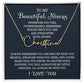 To My Niece Signature Style Name Necklace, Niece Gift from Aunt, Niece Gift, Birthday Gift for Niece, Niece Birthday Card, Gift for Niece