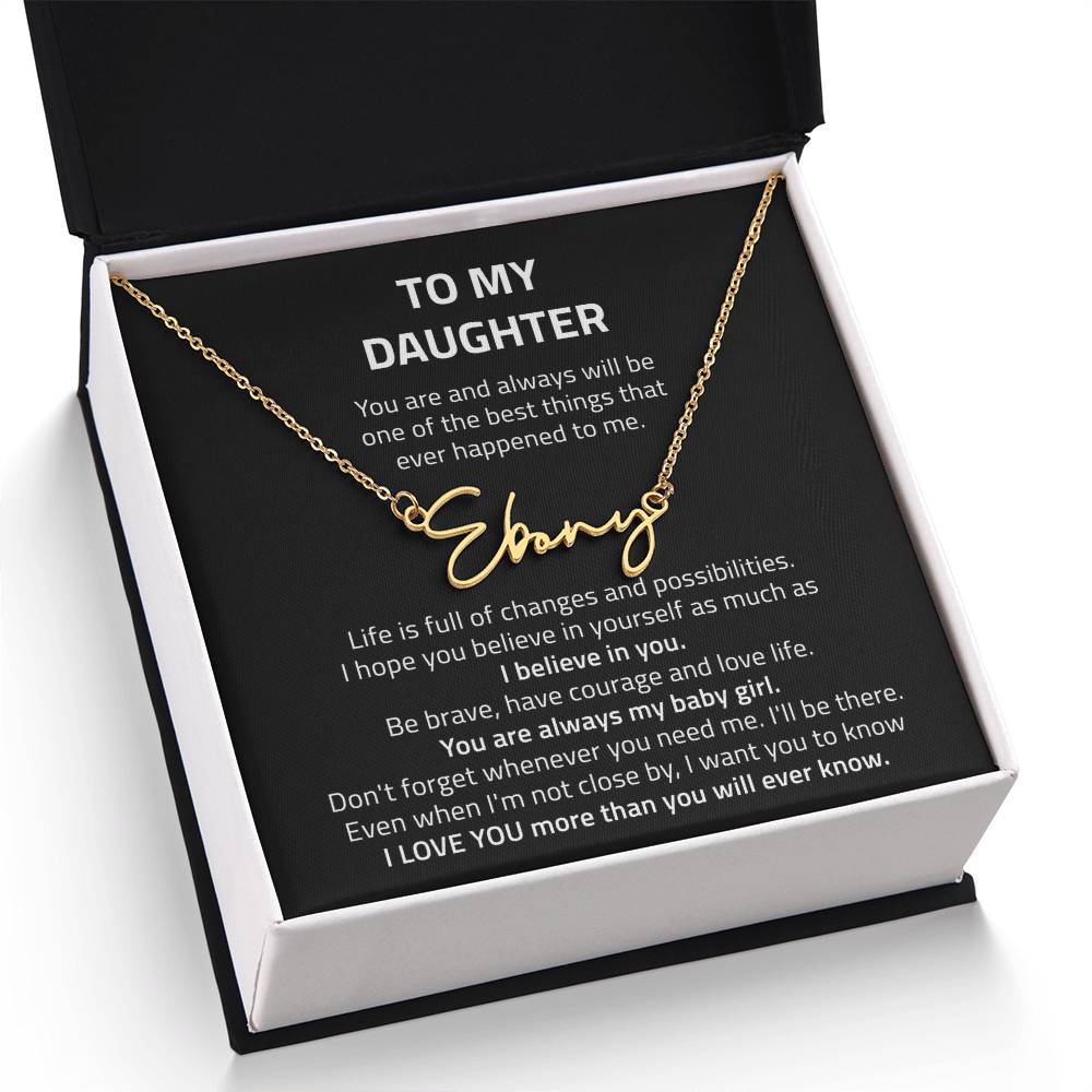 name necklace singnature