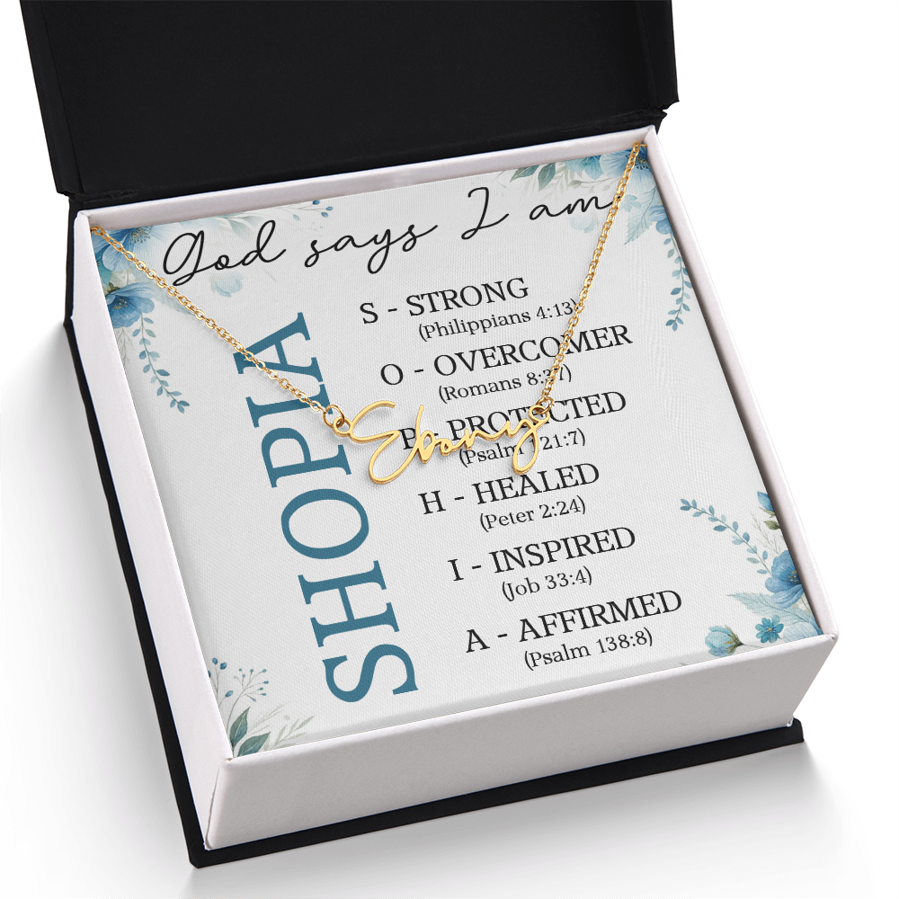 0810 GODSAY NAME NECKLACE