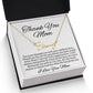 Thank You Necklace Gift • Sentimental Mom Gift • Perfect Gift for Any Occasion • Mom Necklace from Daughter • Show Your Love with This Necklace