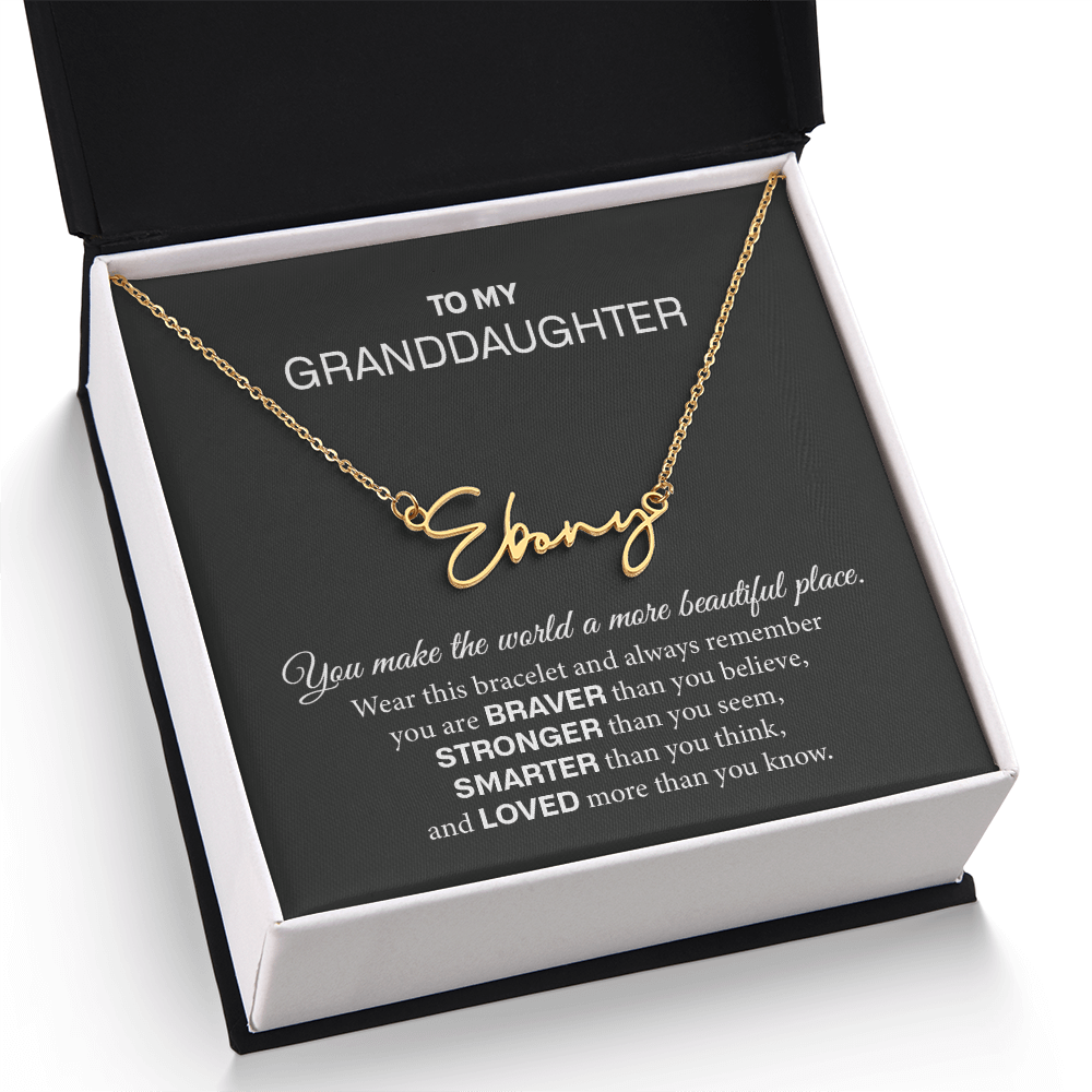 granddaughter name necklace