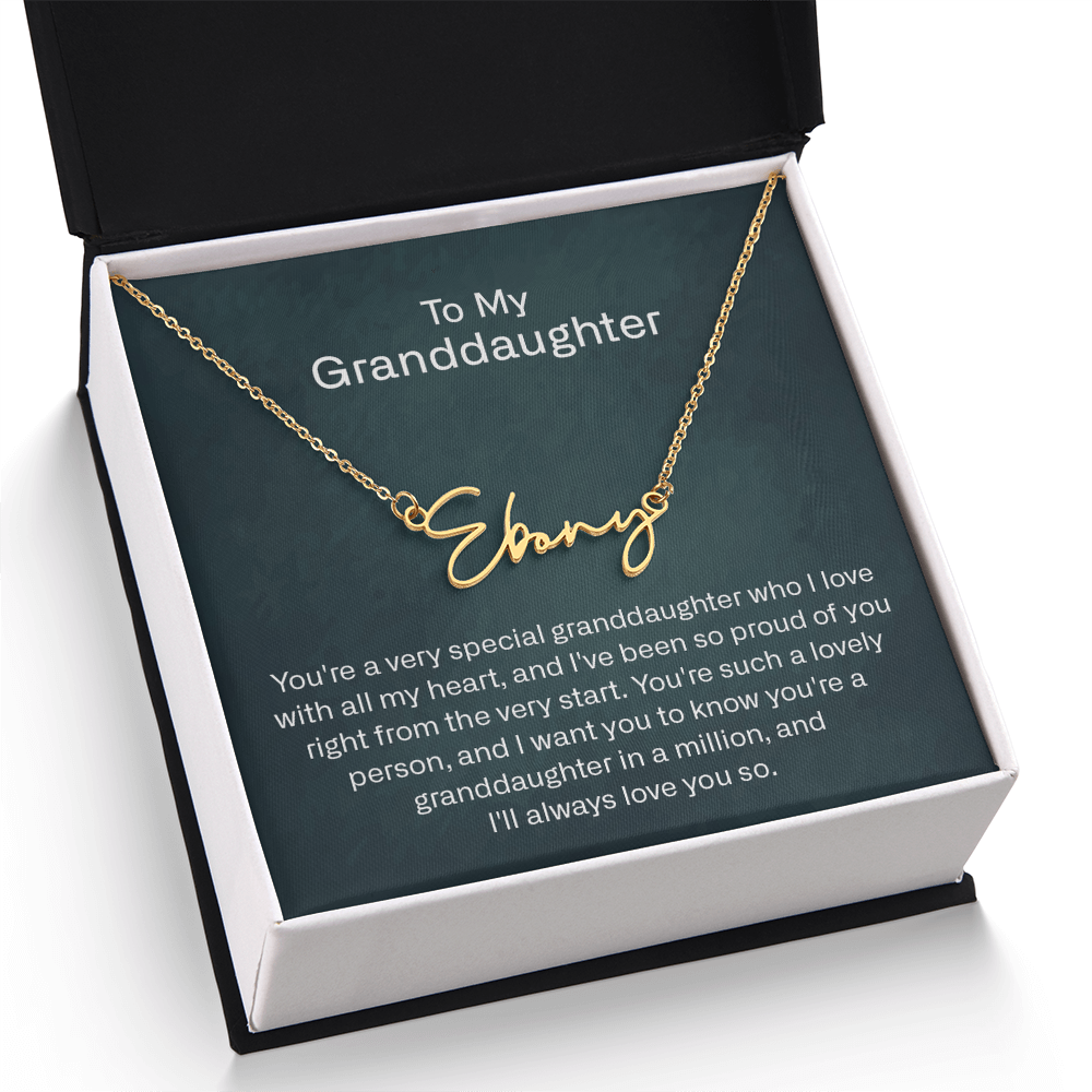 granddaughter name necklace