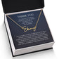 thank you name necklace