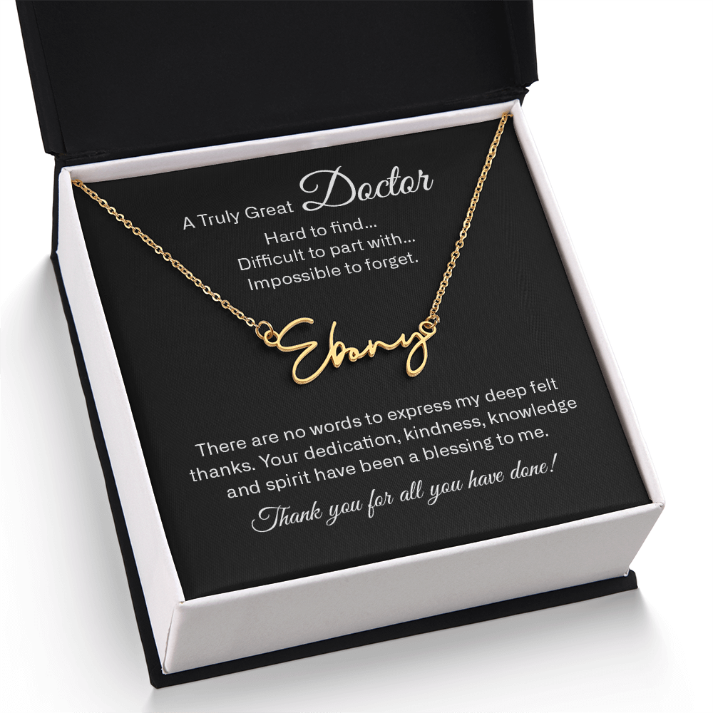 signature name neckalce