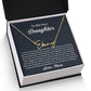 To My Dear Daughter Signature Style Name Necklace, Gift From Mom, Daughter Mother Jewelry, Birthday Christmas Gift