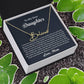 To My Dear Daughter Signature Style Name Necklace, Gift From Mom, Daughter Mother Jewelry, Birthday Christmas Gift