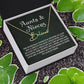 Auntie Gift Aunt Gifts From Niece, Signature Style Name Necklace Birthday Christmas Jewelry For Aunt