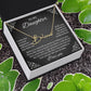 To My Daughter Signature Style Name Necklace, Daughter Necklace, Gift For Daughter, Daughter Necklace, Daughter Jewelry From Mom Dad