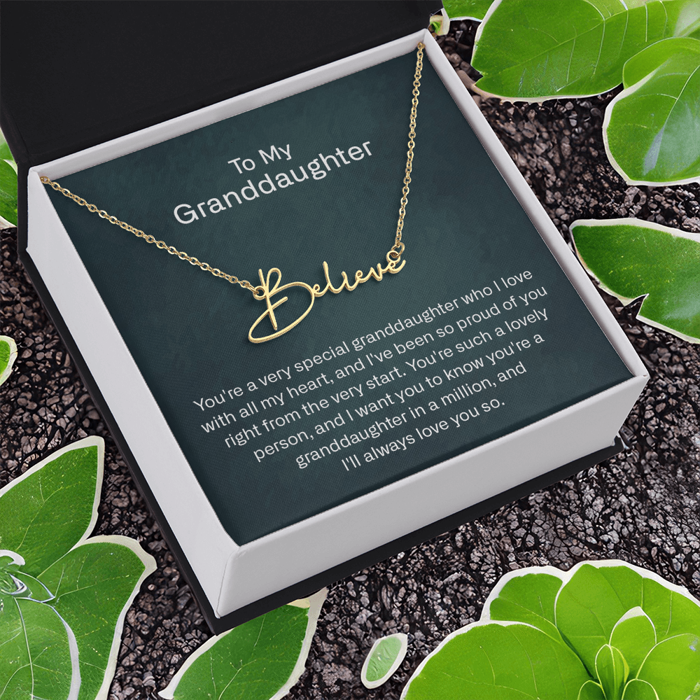 granddaughter name necklace