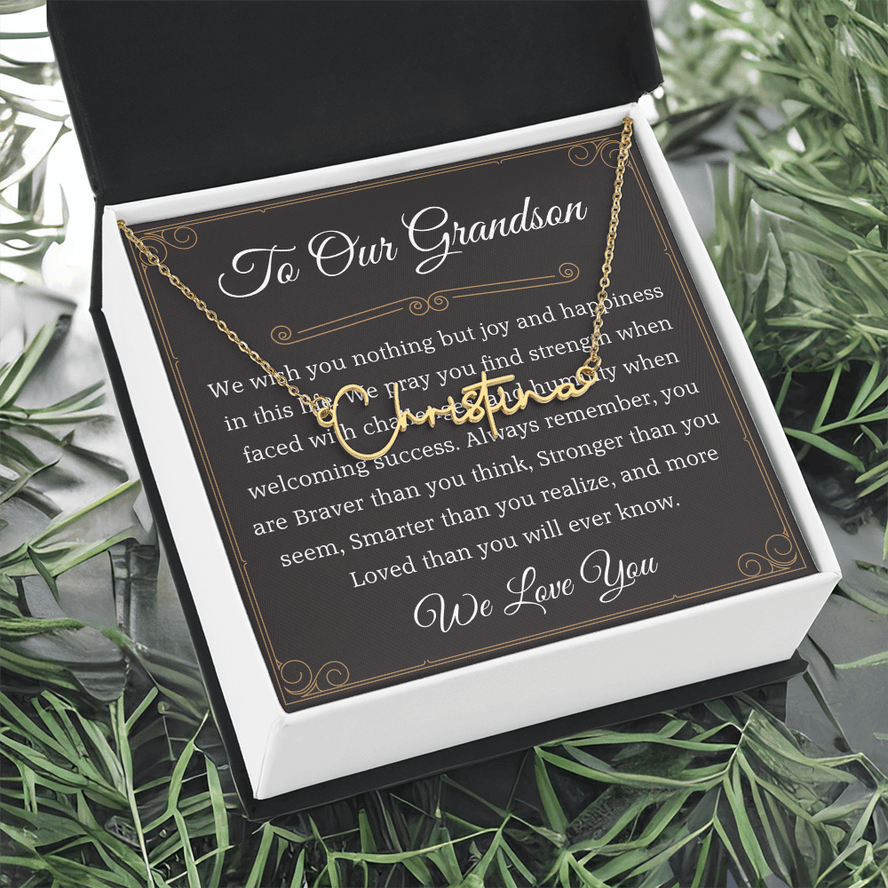 to our granddaughter