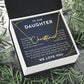 to our daughter