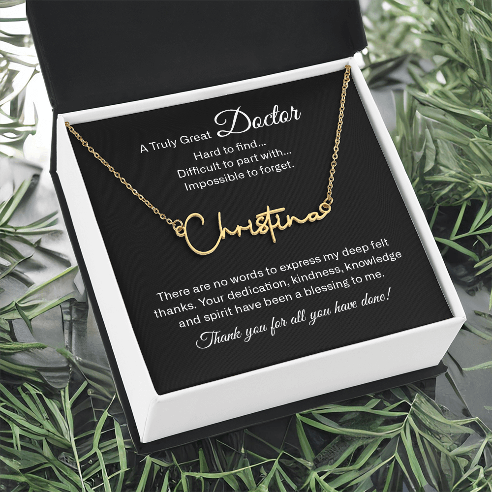 signature name neckalce