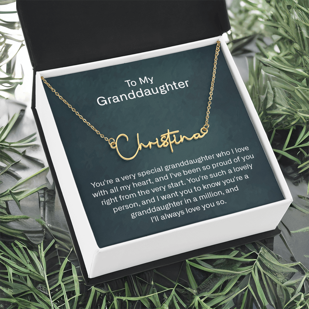 granddaughter name necklace