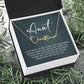 Jewelry Gifts for Aunt from Niece Nephew, Signature Style Name Necklace on Sentimental Quote Card