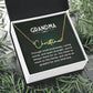Grandma Name Necklace From Granddaughter Mothers Day Necklace Christmas Birthday Gift From Grandson To My Grandmother Present With Message Card