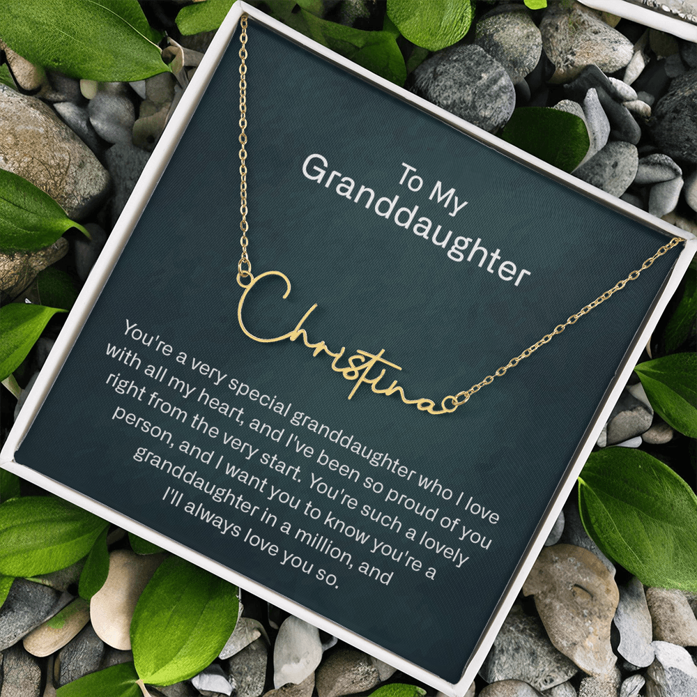 granddaughter name necklace
