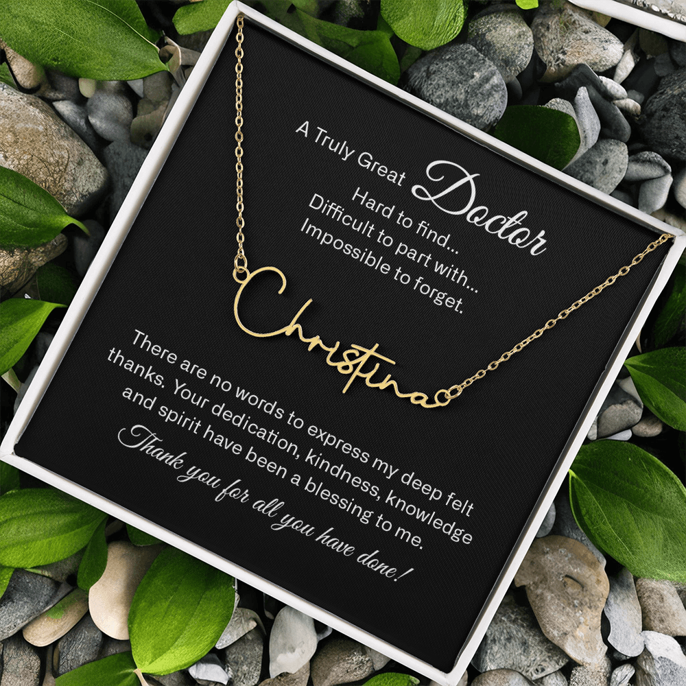 signature name neckalce