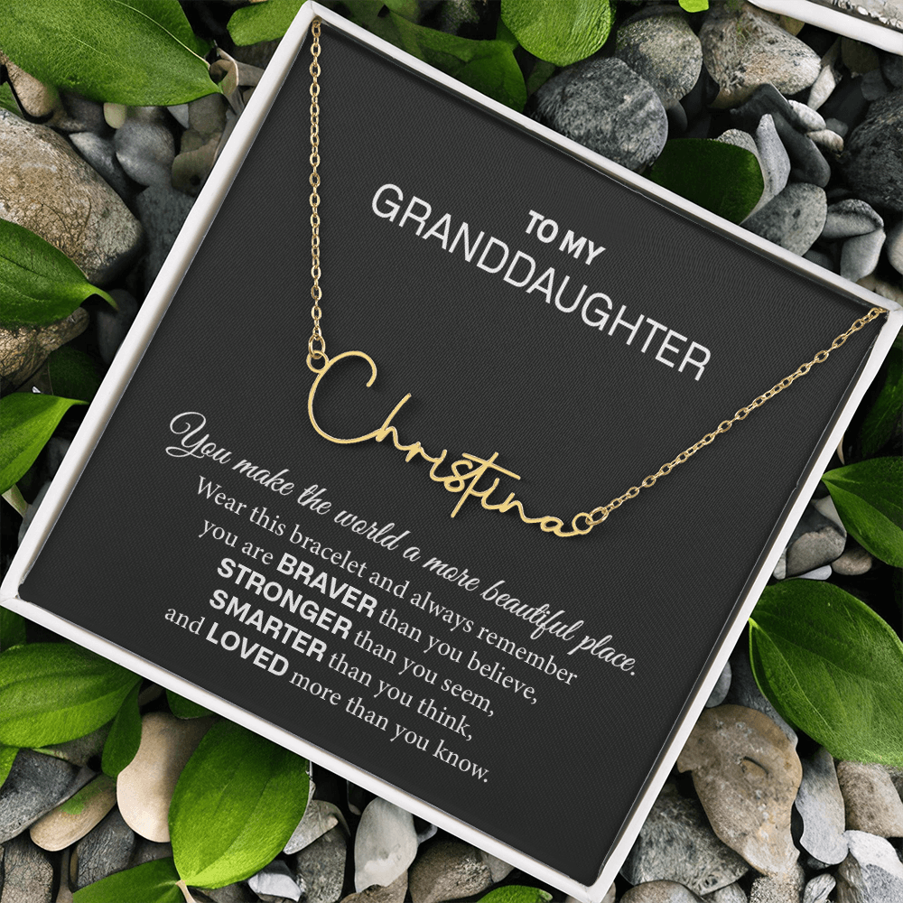 granddaughter name necklace
