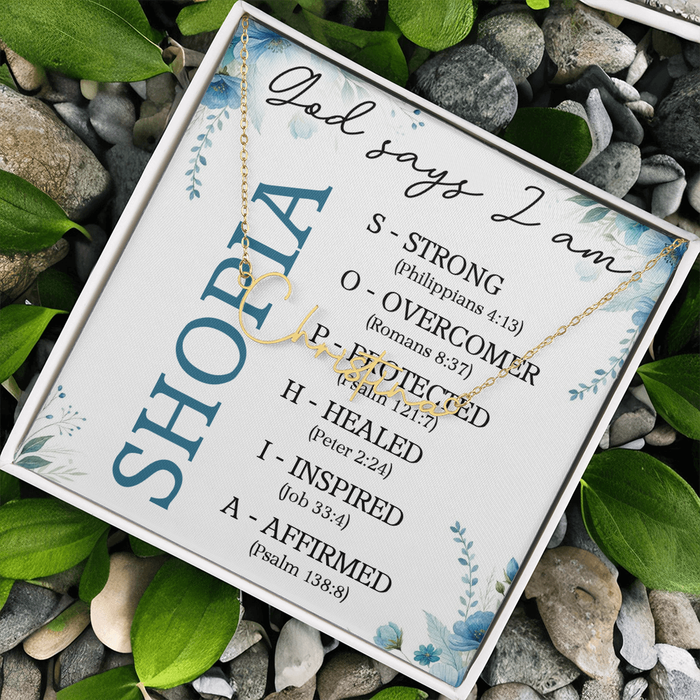 0810 GODSAY NAME NECKLACE
