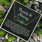Auntie Gift Aunt Gifts From Niece, Signature Style Name Necklace Birthday Christmas Jewelry For Aunt