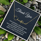 Thank you Jewelry Gift, Appreciation Gift for Her, Thank you Gift for Friends, Christmas Jewelry Gift for Her, Signature Style Name Necklace