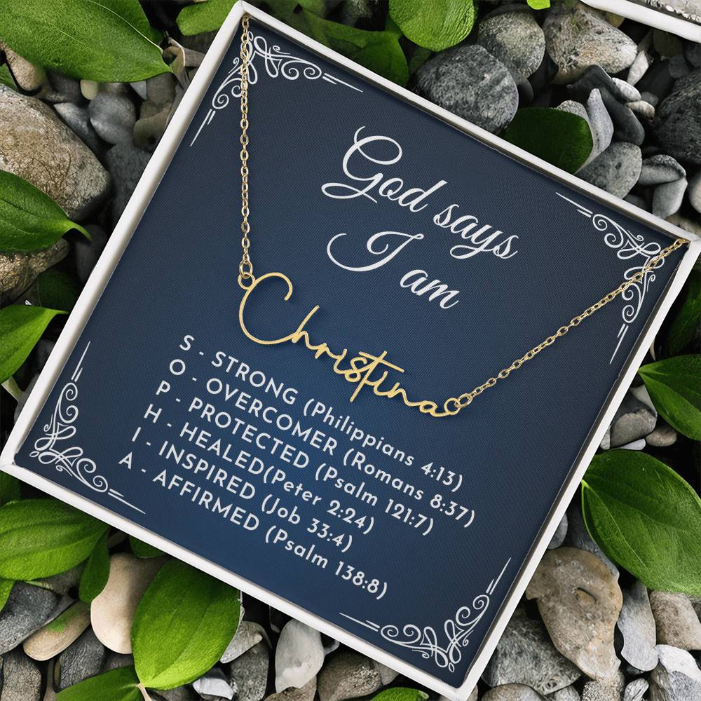 0810 god say name necklace
