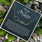 To My Niece Signature Style Name Necklace , Perfect Birthday or Graduation Gift with Blessing Card and Gift Box Packaging