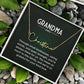 Grandma Name Necklace From Granddaughter Mothers Day Necklace Christmas Birthday Gift From Grandson To My Grandmother Present With Message Card