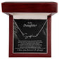 To My Daughter Necklace Jewelry Gift From Mom Dad, The Signature Style Name Necklace