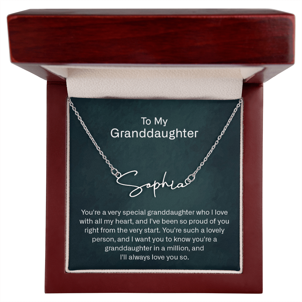 granddaughter name necklace