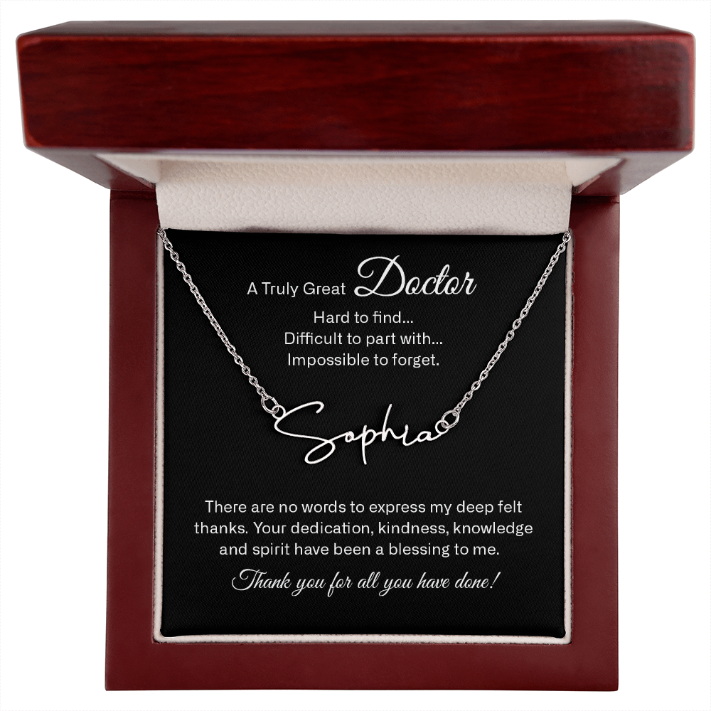 signature name neckalce