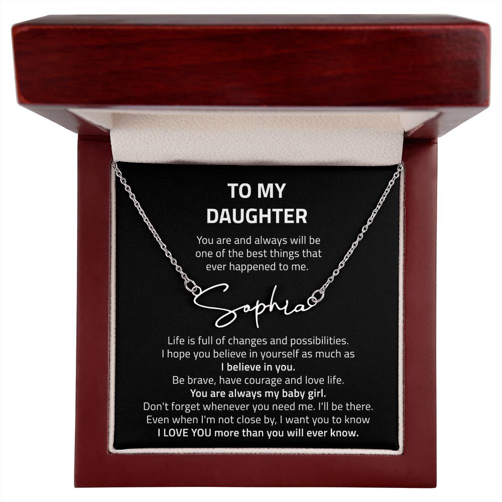 name necklace singnature