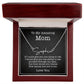 To My Mom Signature Style Name Necklace Thoughtful Jewelry Gift from Son or Daughter for Birthdays, Christmas, and Mother's Day