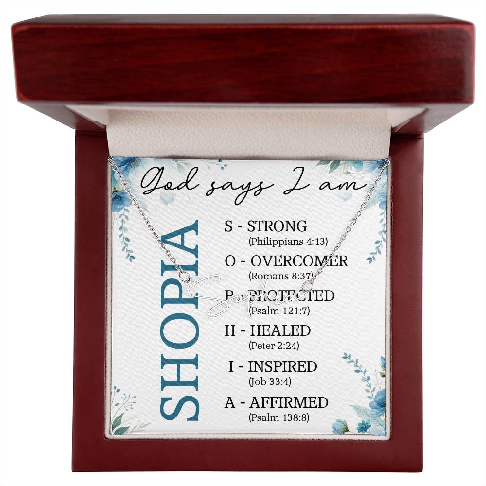 0810 GODSAY NAME NECKLACE