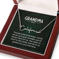 Grandma Name Necklace From Granddaughter Mothers Day Necklace Christmas Birthday Gift From Grandson To My Grandmother Present With Message Card
