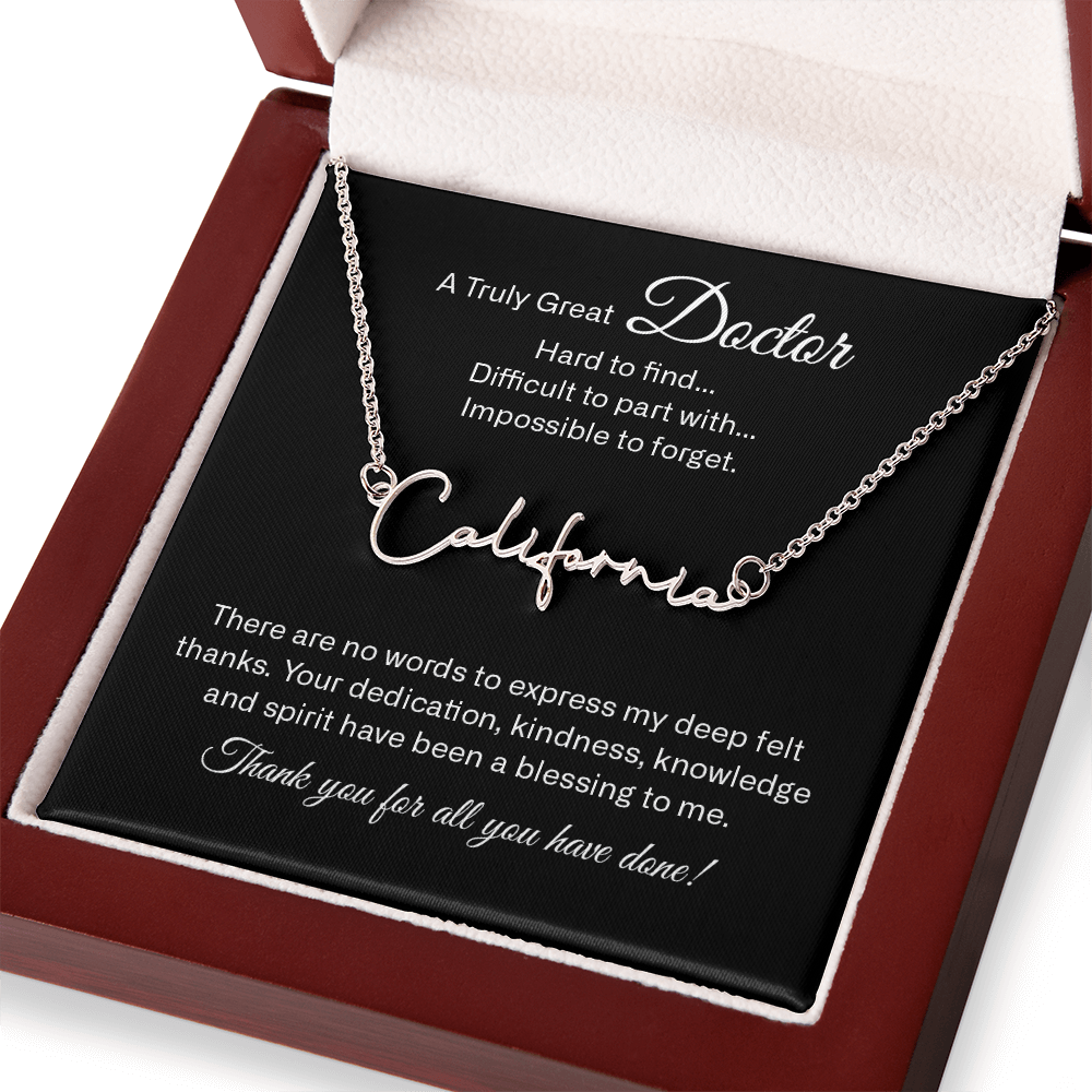 signature name neckalce