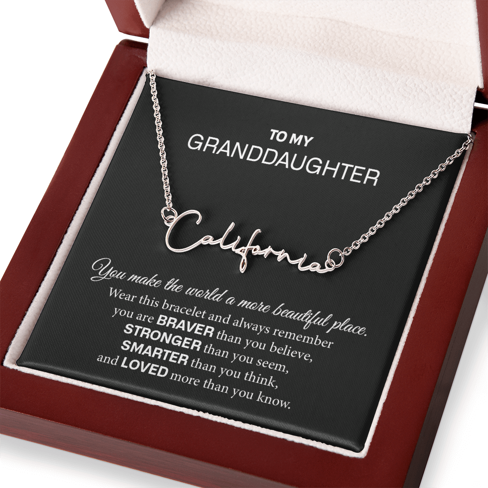 granddaughter name necklace