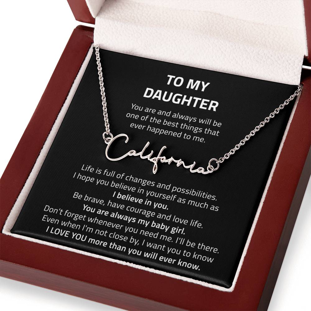 name necklace singnature