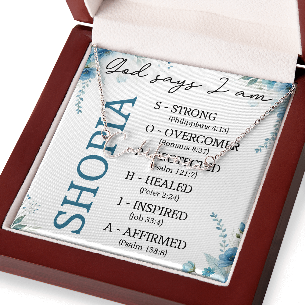 0810 GODSAY NAME NECKLACE