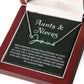 Auntie Gift Aunt Gifts From Niece, Signature Style Name Necklace Birthday Christmas Jewelry For Aunt