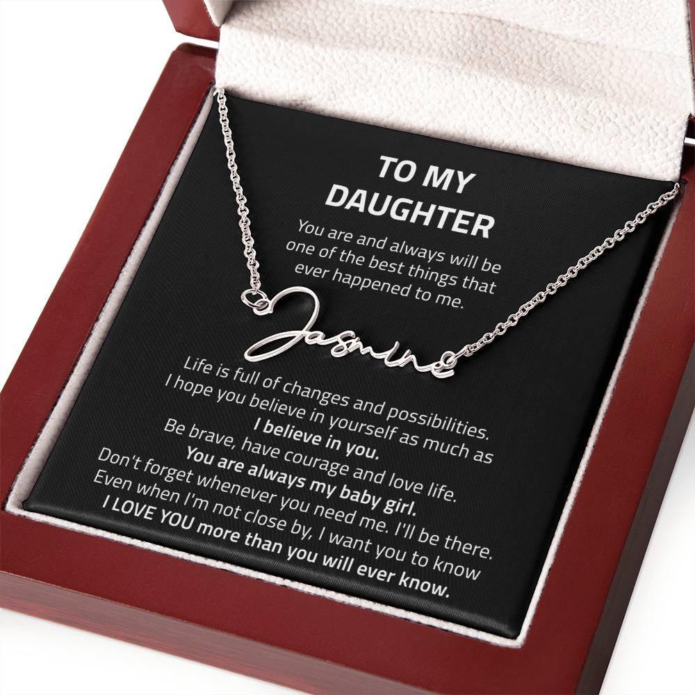 name necklace singnature