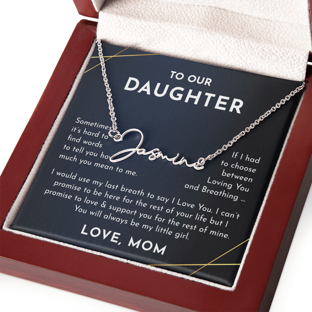 To Our daughter