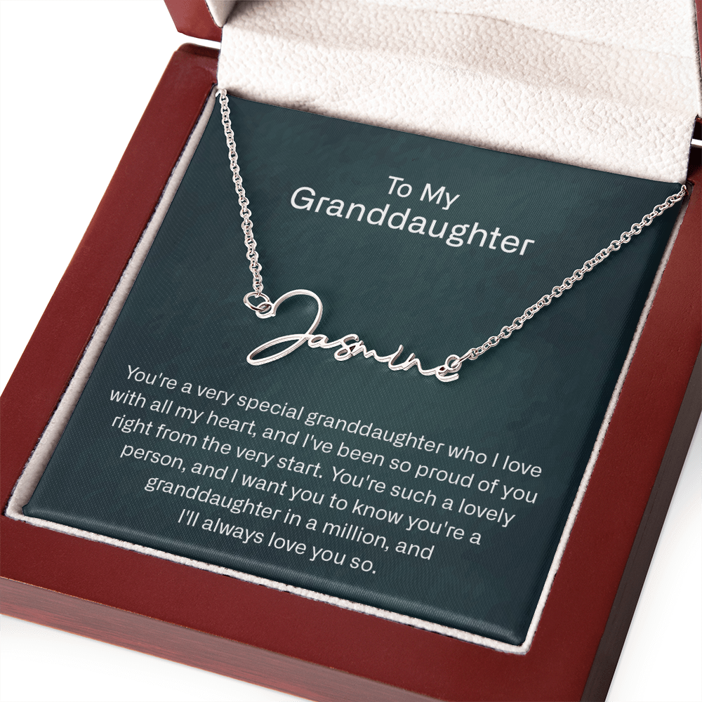 granddaughter name necklace