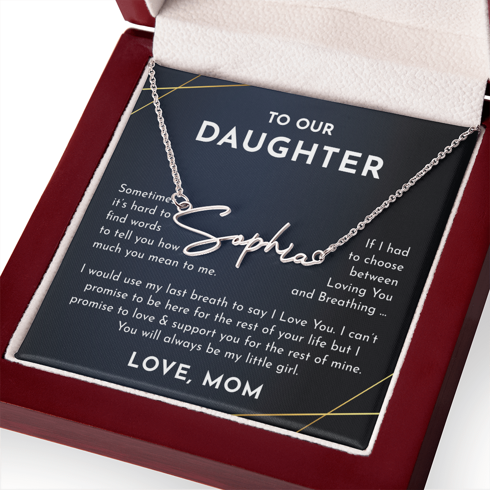 To Our daughter