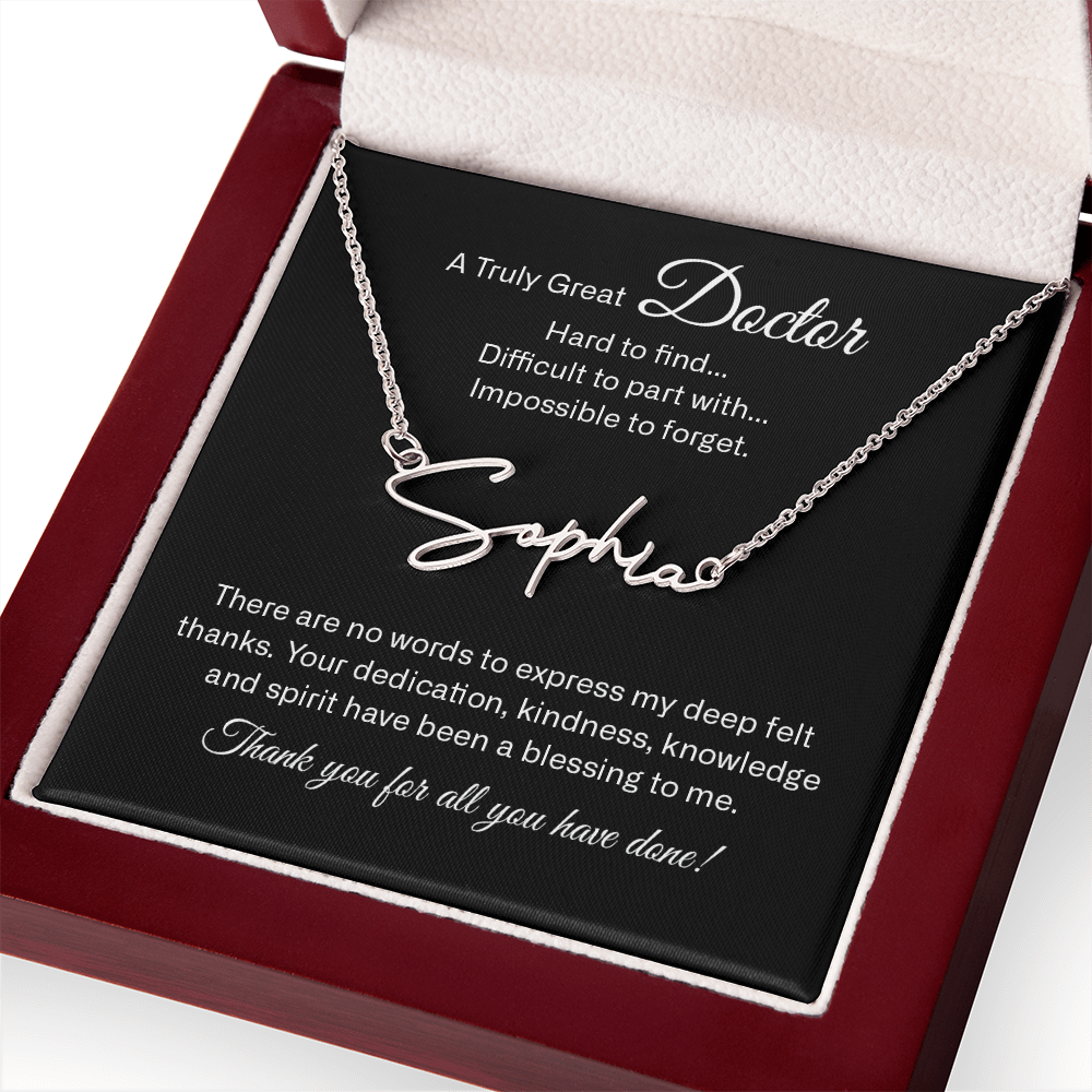 signature name neckalce