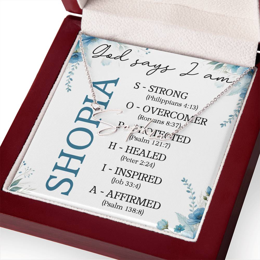 0810 GODSAY NAME NECKLACE