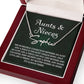 Auntie Gift Aunt Gifts From Niece, Signature Style Name Necklace Birthday Christmas Jewelry For Aunt