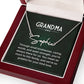 Grandma Name Necklace From Granddaughter Mothers Day Necklace Christmas Birthday Gift From Grandson To My Grandmother Present With Message Card