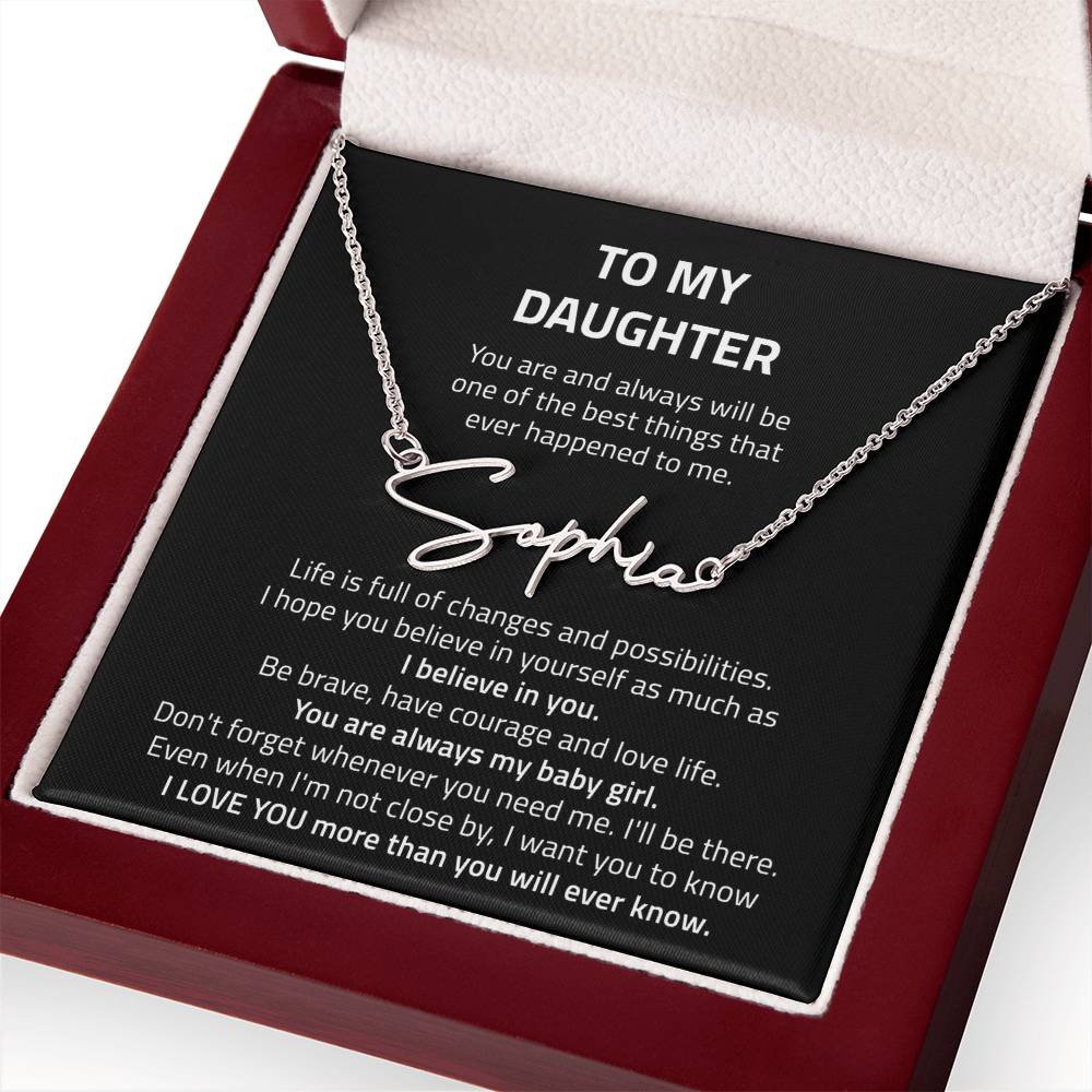 name necklace singnature